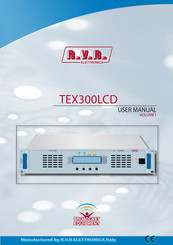 R.v.r. Elettronica TEX300LCD/S User Manual
