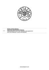 Bertazzoni MAS305DFMNEV Installation Manual