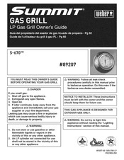 Weber Summit S670LP-2010 Owner's Manual