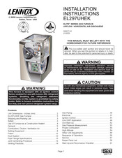 Lennox ELITE EL297UH070XE36BK Installation Instructions Manual