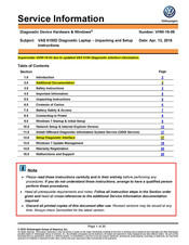 Volkswagen VAS 6150D Unpacking And Setup Instructions