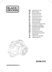 Black & Decker BXVML701E Instructions For Use Manual