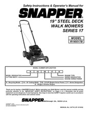 Snapper R195517B Operator's Manual