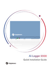 Solplanet Ai-Logger 2000 Quick Installation Manual