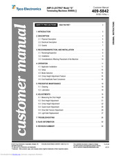 Tyco AMP-O-LECTRIC G Customer's Manual