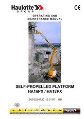 Haulotte Group HA16PX Operating And Maintenance Manual