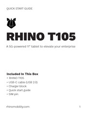 RHINO T105 Quick Start Manual