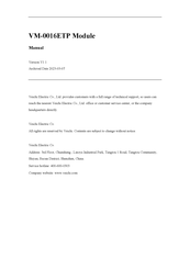 Veichi Electric VM-0016ETP Manual