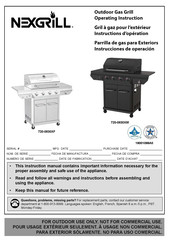 Nexgrill 720-0830XM Operating Instructions Manual