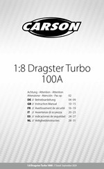 Carson 1:8 Dragster Turbo 100A Instruction Manual