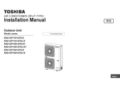 Toshiba RAV-GP1401AT8-E1 Installation Manual