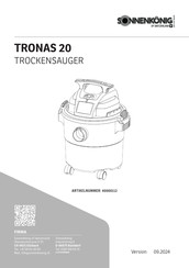 Sonnenkonig TRONAS 20 Operating Instructions Manual