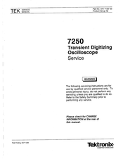 Tektronix 7250 Service Manual