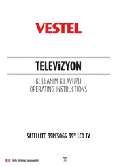 Vestel SATELLITE 39PF5065 Operating Instructions Manual