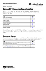 Rockwell Automation 1769-PB4 Installation Instructions Manual