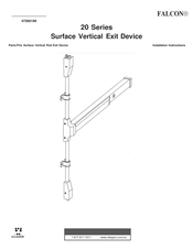 Allegion FALCON 20 Series Installation Instructions Manual
