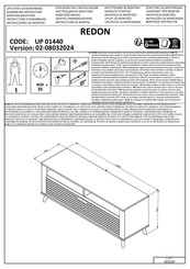 Dedeman REDON UP 01440 Assembling Instruction
