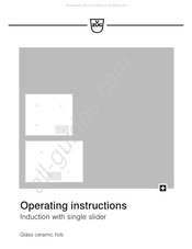 V-ZUG GK36TI.1F Operating Instructions Manual