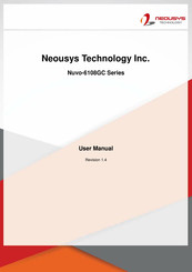 Neousys Nuvo-6108GC Series User Manual