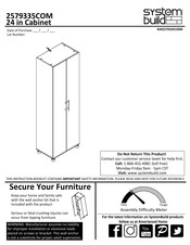 System Build 2579335COM Instruction Booklet
