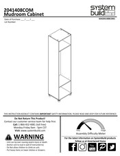 System Build 2041408COM Instruction Booklet