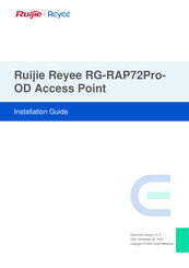 Ruijie Networks Reyee RG-RAP72Pro-OD Installation Manual