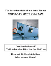 Scotchman CPO-350-VS Manual