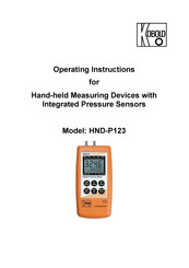 Kobold HND-P123 Operating Instructions Manual