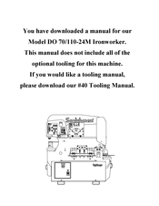Scotchman DO 70/110-24M Manual