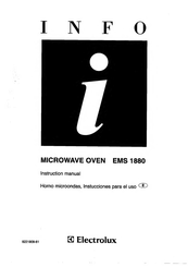 Electrolux EMS 1880 Instruction Manual