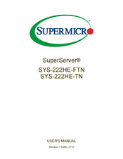 Supermicro SuperServer SYS-222HE-TN User Manual
