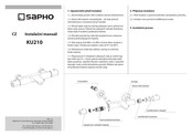 Sapho KU210 Installation Manual