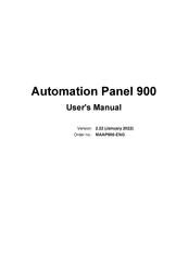 B&R Automation Panel 900 User Manual
