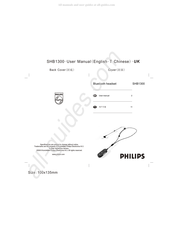 Philips SHB1300/05 User Manual