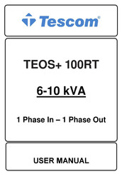 Tescom TEOS+100RT User Manual