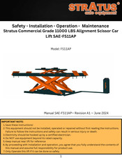 Stratus FS11AP Safety, Installation, Operation, Maintenance