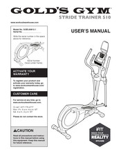 ICON Health & Fitness GOLD'S GYM STRIDE TRAINER 510 User Manual