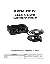 Pro-Logix SOLAR PL6850 Operator's Manual