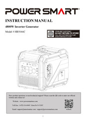 Power smart HB5046C Instruction Manual