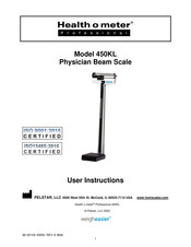 Pelstar Health o meter Professional 450KL User Instructions
