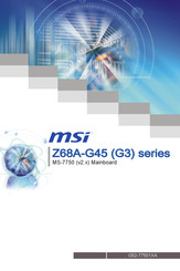 MSI Z68A-G45 (G3) Series Manual