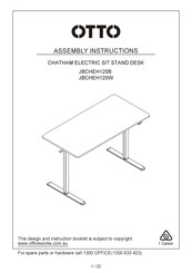Otto CHATHAM JBCHEH120B Assembly Instructions Manual