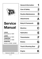 jcb JS500 Service Manual