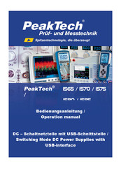Peaktech P15 Series Operation Manual