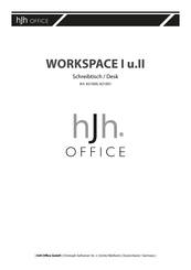 HJH office WORKSPACE I u.II 821001 Manual