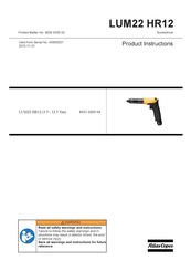 Atlas Copco LUM22 HR12 Product Instructions