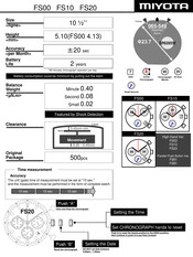 Citizen FS10 Instruction Manual
