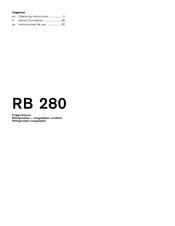 Gaggenau RB 280 Operating Instructions Manual