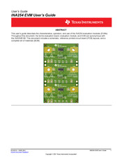 Texas Instruments INA254EVM User Manual