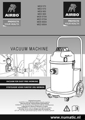 Numatic AIRBO MED 900 Original Instructions Manual